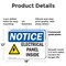 Signmission Electrical Panel Inside, 18 in W x Rectangle, Plastic OS-2PACK-NS-P-1218-L-11668 - alternate 2